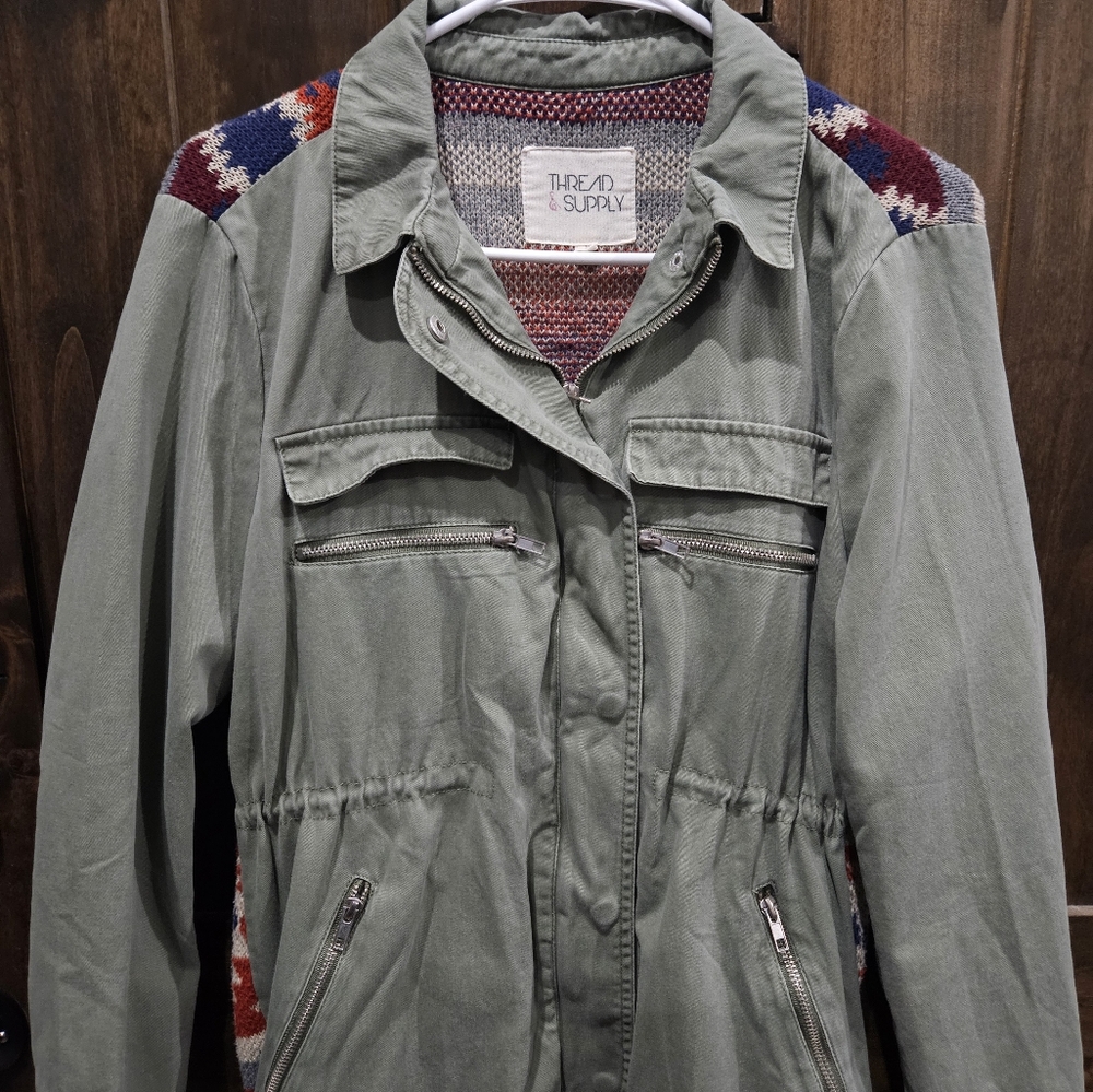 Thread &‎ Supply Women's Military Jacket. Size M - Picture 4 of 7